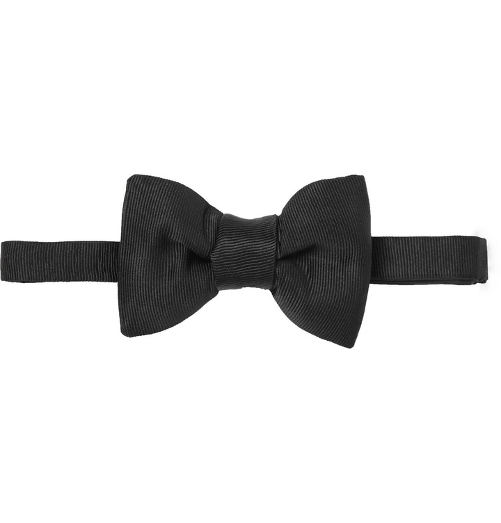 Photo: TOM FORD - Pre-Tied Silk-Grosgrain Bow Tie - Black