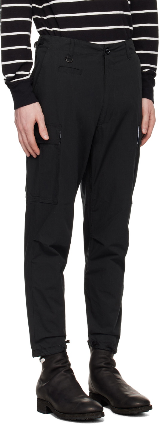 the Shepherd UNDERCOVER Black Cinch Tab Cargo Pants
