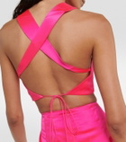 The Sei Silk satin bra top