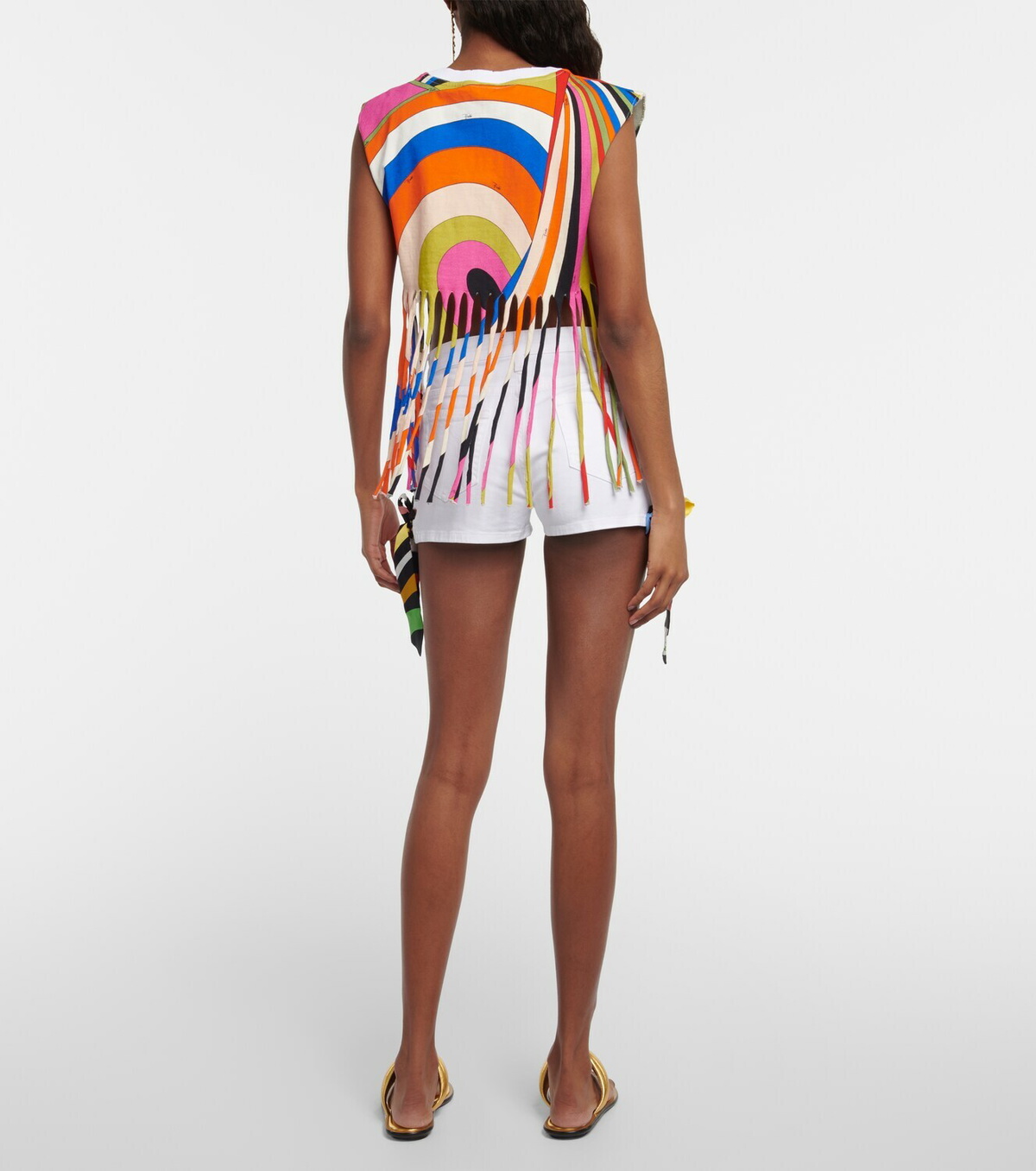 エミリオプッチEMILIO PUCCI カラープリントレースアップ