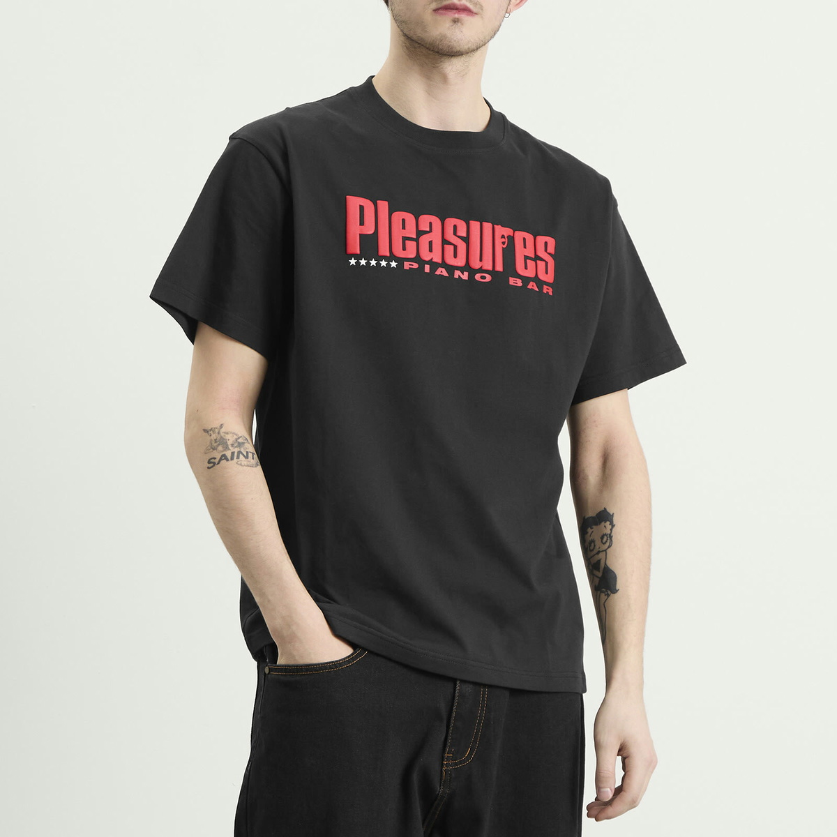Pleasures Men's Piano Bar T-Shirt in Black