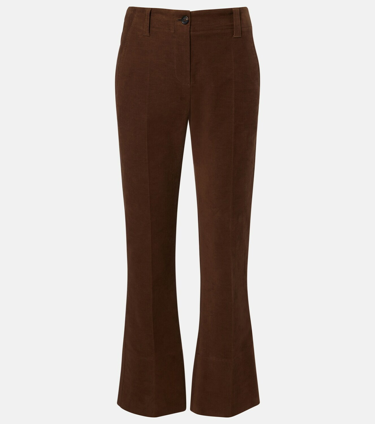 Brunello Cucinelli Cropped cotton flared pants