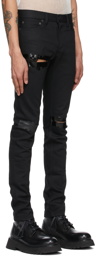 TAKAHIROMIYASHITA TheSoloist. Black Denim Noise Jeans