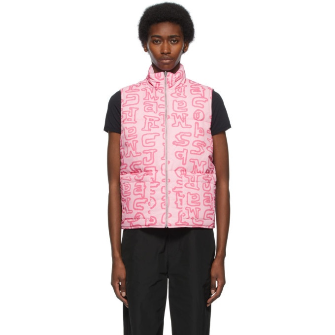 Photo: Marc Jacobs Pink Heaven by Marc Jacobs Print Puffer Vest