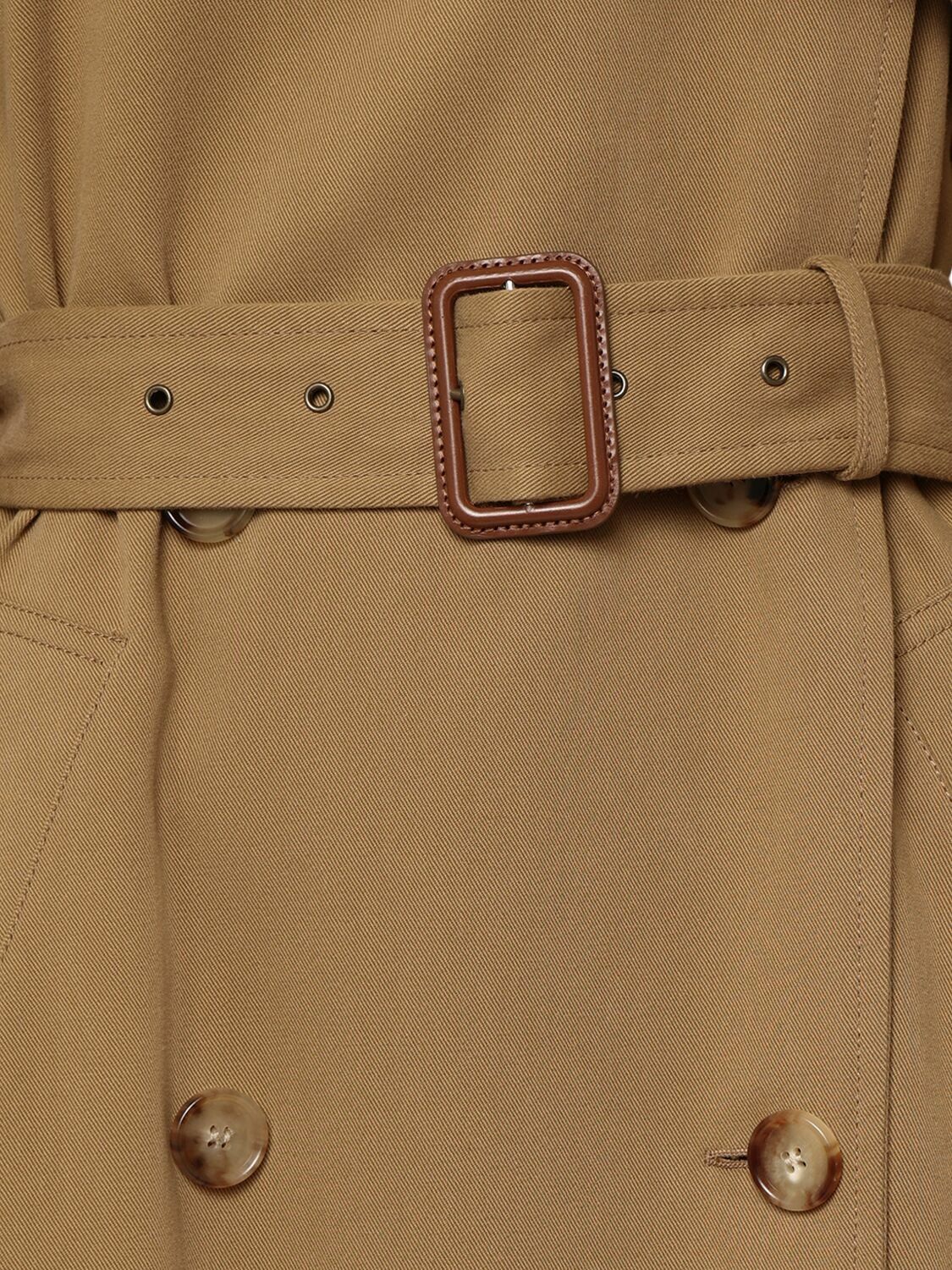 CHLOÉ Cotton Gabardine Trench Coat