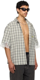 Martine Rose SSENSE Exclusive Gray Lace Overshirt