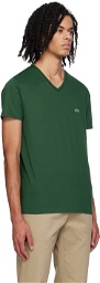 Lacoste Green V-Neck T-Shirt