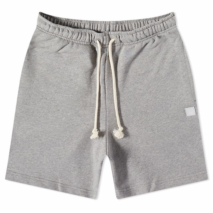 Photo: Acne Studios Forge Face Sweat Short in Light Grey Melange