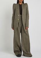 Rick Owens Metro Structured Wool Jacket Black Other