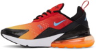 Nike Red & Yellow Air Max 270 Sunset Sneakers