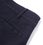 Barena - Navy Trato Cropped Tapered Cotton-Blend Twill Cargo Trousers - Men - Navy