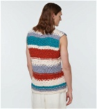 The Elder Statesman - Striped cotton sweater vest