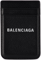 Balenciaga Black Cash Magnet Card Holder