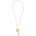 Rochas Homme Gold Charm Necklace