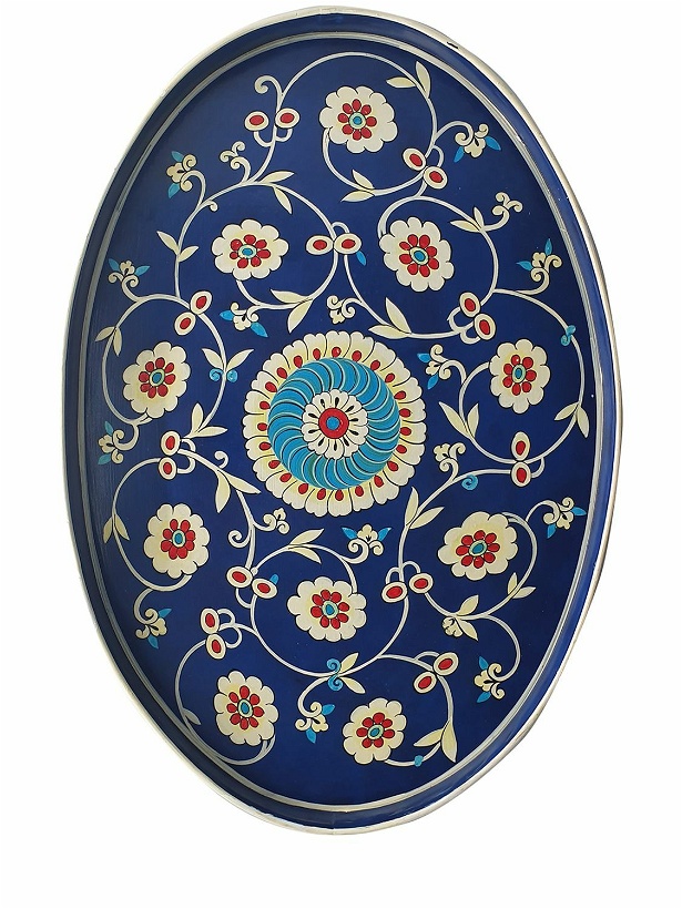 Photo: LES OTTOMANS Ikat Hand-painted Iron Tray
