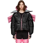 Colmar A.G.E. by Shayne Oliver Pink and Black Down Tyvek Concept Coat
