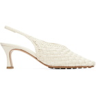 Bottega Veneta Off-White Sofia Heels