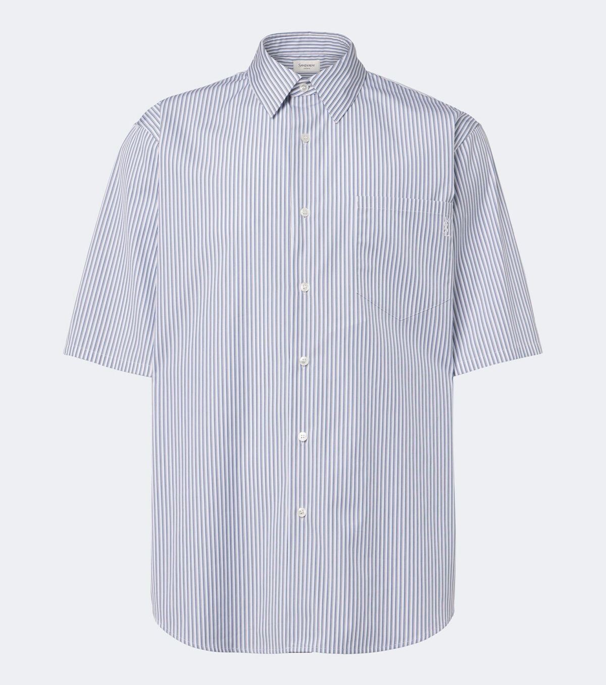 Saint Laurent Cassandre striped cotton shirt