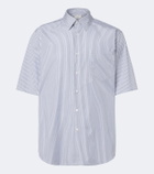 Saint Laurent Cassandre striped cotton shirt