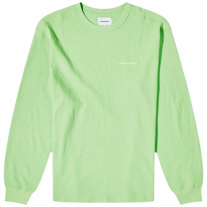 Photo: thisisneverthat Men's Waffle Long Sleeve T-Shirt in Green