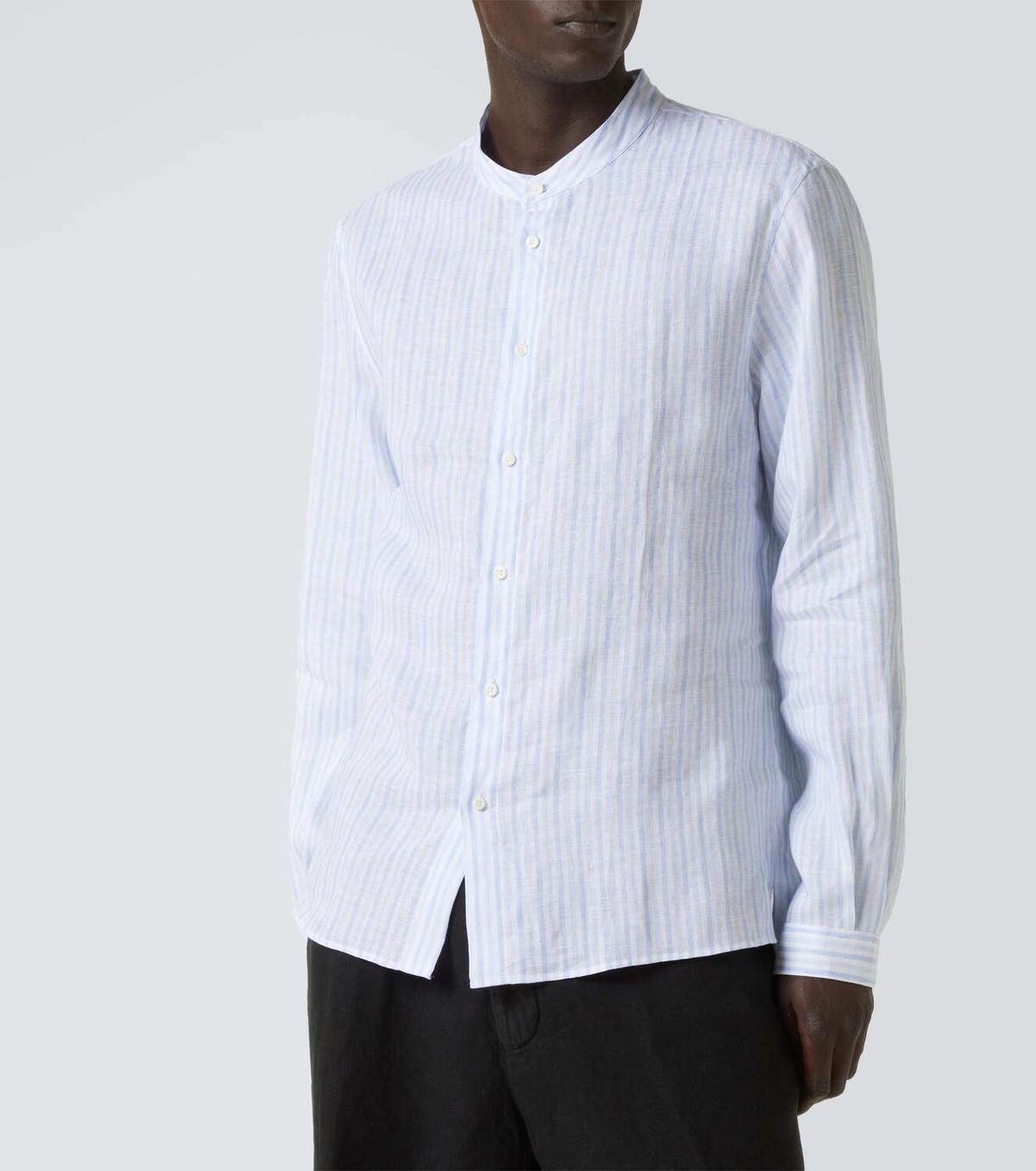 Brunello Cucinelli Striped linen shirt