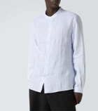 Brunello Cucinelli Striped linen shirt