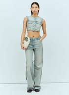 Courrèges Denim Crop Vest