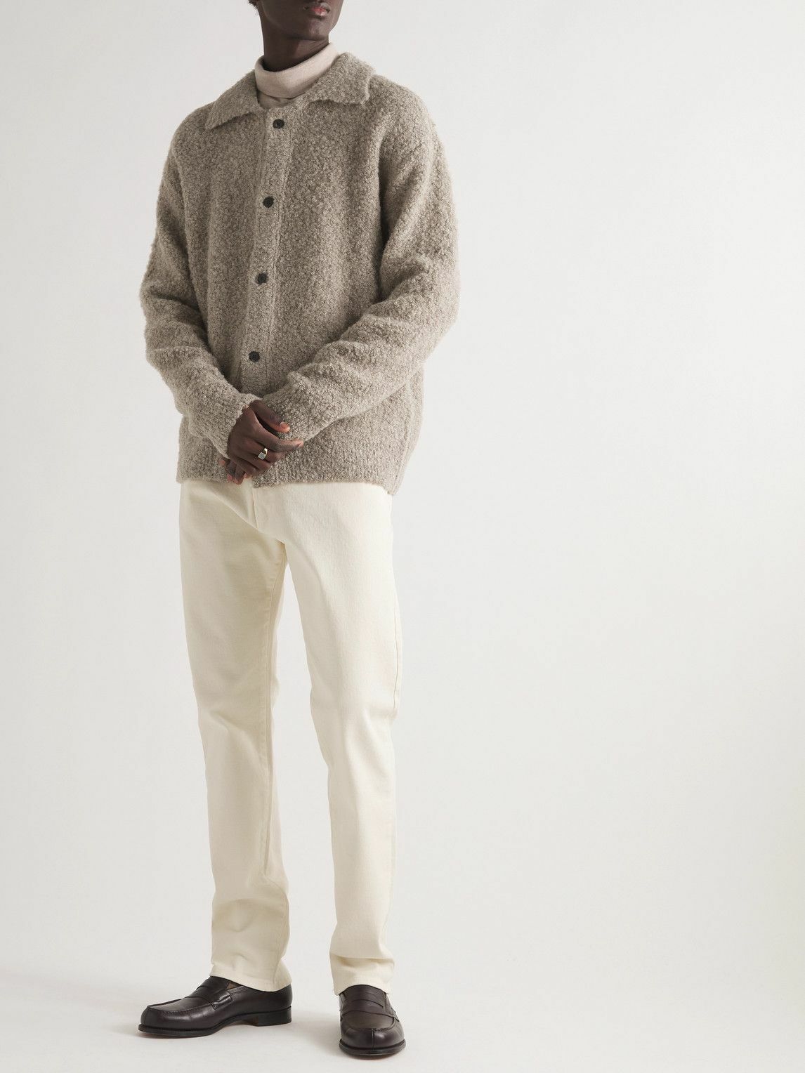 LE 17 SEPTEMBRE - Bouclé Cardigan - Neutrals