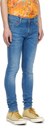 Nudie Jeans Blue Tight Terry Jeans