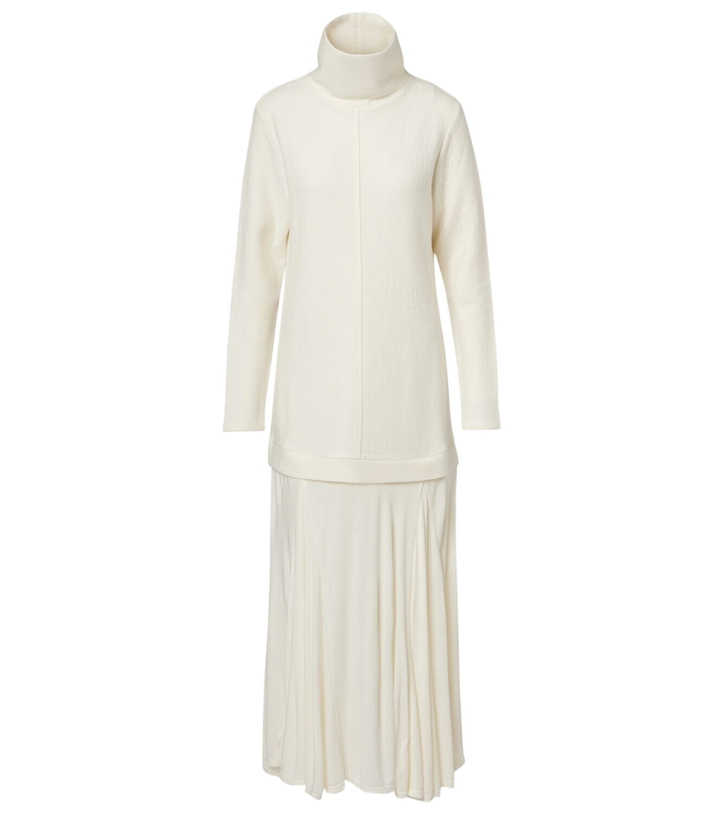 Photo: Xu Zhi Paneled wool-blend maxi dress