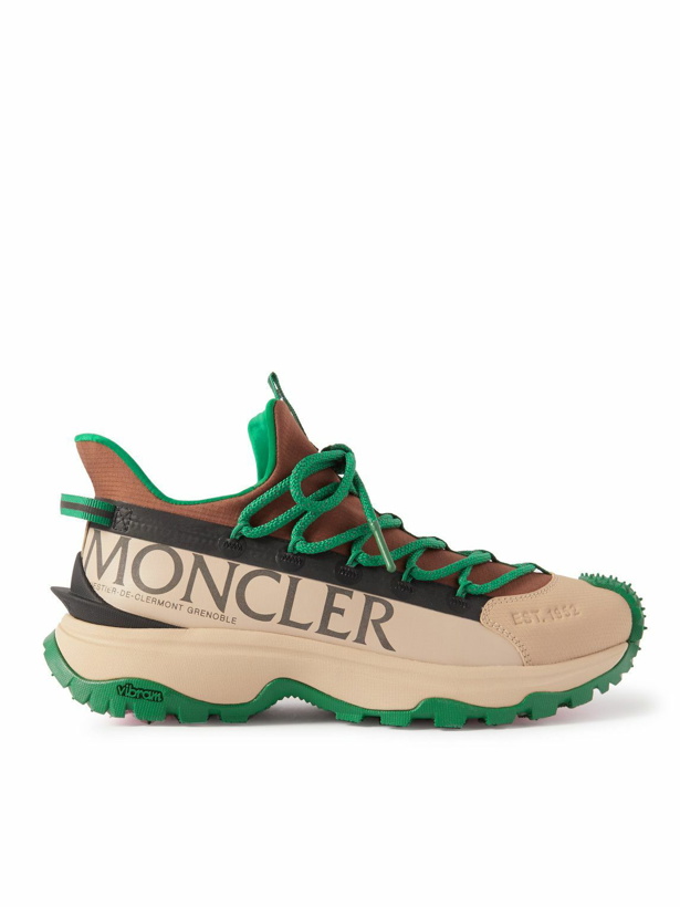 Photo: Moncler - Trailgrip Lite2 Logo-Print Ripstop and Rubber Sneakers - Brown