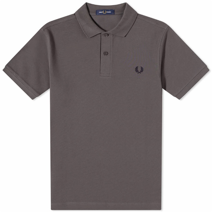 Photo: Fred Perry Authentic Men's Slim Fit Plain Polo Shirt in Gun Metal