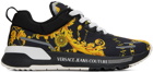 Versace Jeans Couture Black & Gold Dynamic Sneakers