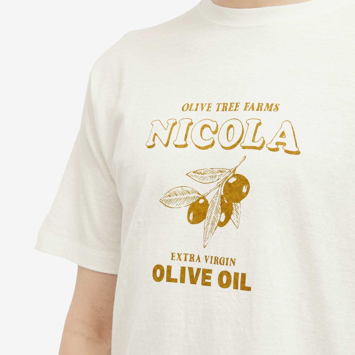 Ordinary Fits Men's Nicola Printed T-Shirt in Off-White