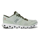 On - Cloud Rubber-Trimmed Mesh Running Sneakers - Green