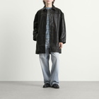 Deadwood Men's Bloke Leather Car Coat in Black