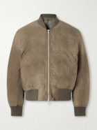 Our Legacy - Distressed Waxed Shell Bomber Jacket - Green