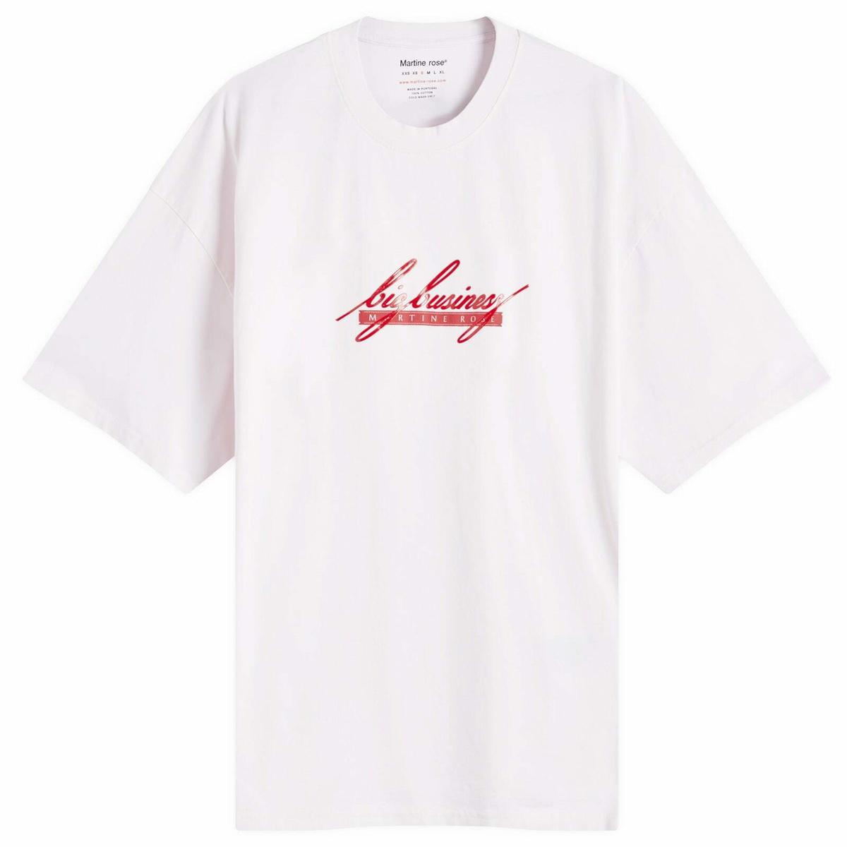 Martine Rose Women's Oversized Logo Graphic T-shirt in Pink