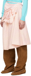 ALL-IN Pink Tilted Display Miniskirt