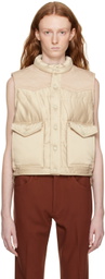 rag & bone Taupe Erica Puffer Vest