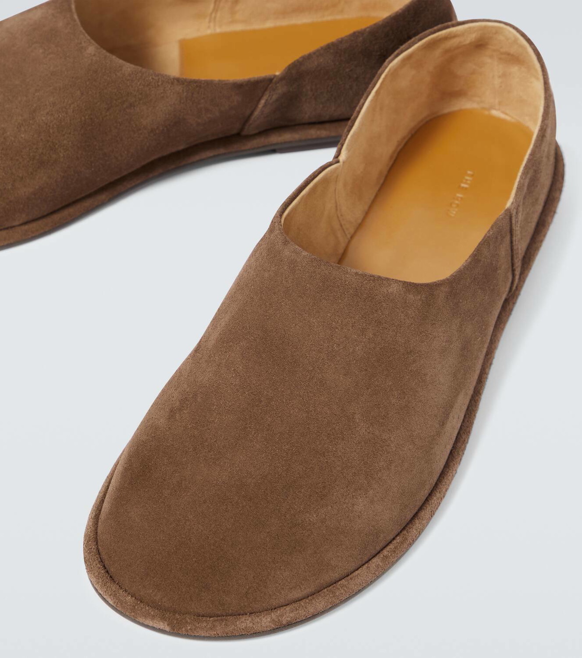 THE ROW Suede CANAL SLIP ON flat slip-ons Slip-on shoes beige 36