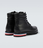 Moncler - Vancouver tricolored-sole leather boots