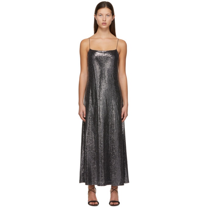 Photo: Rosetta Getty Silver Paillette Camisole Dress