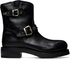 Second/Layer Black 8 Rider Boots