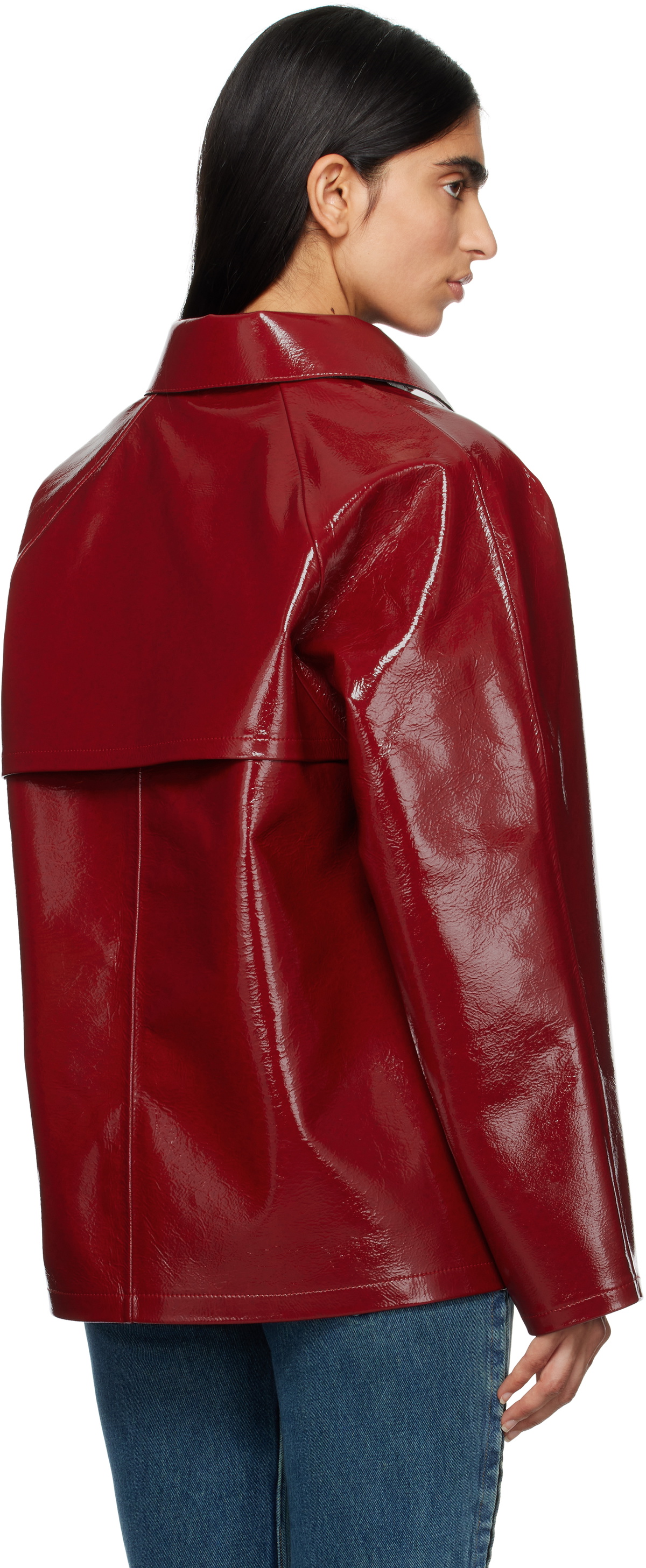 KASSL Editions Red Original Hip Lacquer Jacket Kassl Editions