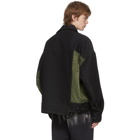 Feng Chen Wang Black and Green Panelled Jacket