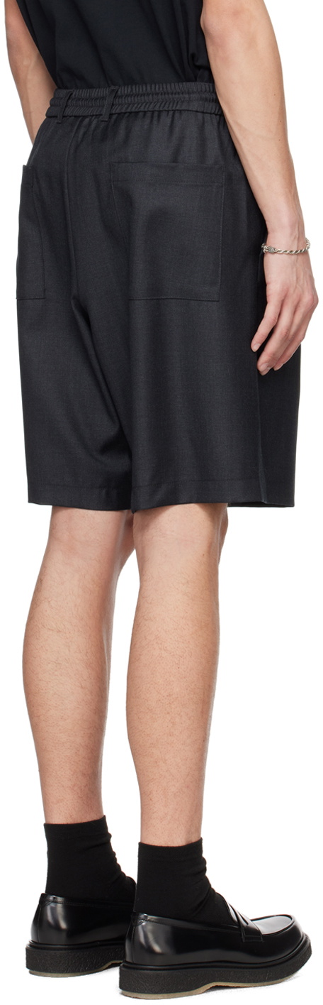 Lownn Gray Pleated Shorts