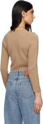 Chloé Brown Chunky Wool Knit Sweater