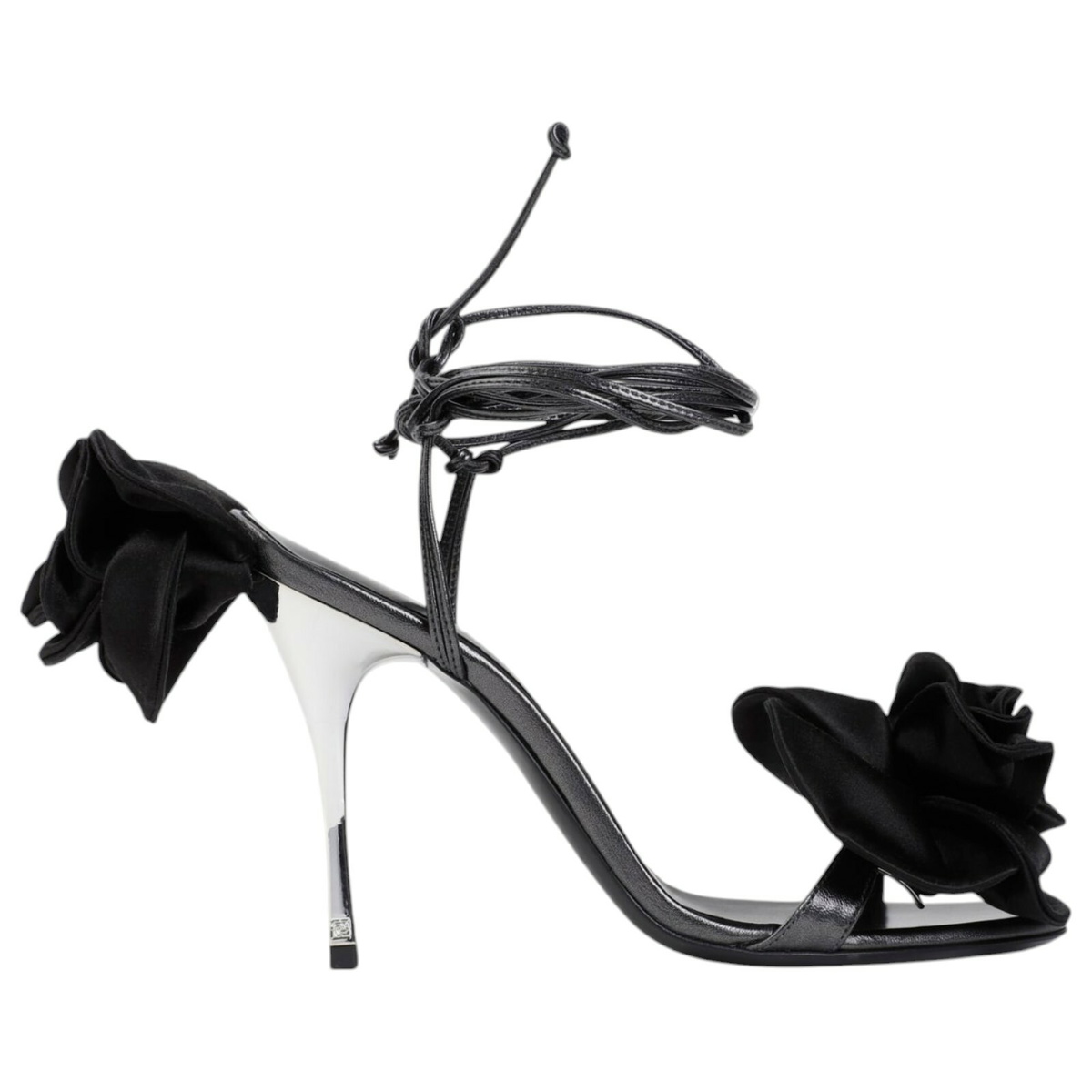 Magda Butrym Blue Double Flower Heeled Sandals Magda Butrym
