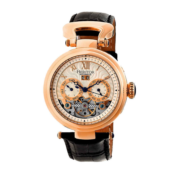 Photo: Heritor Ganzi Automatic Silver Dial Mens Watch HR3305